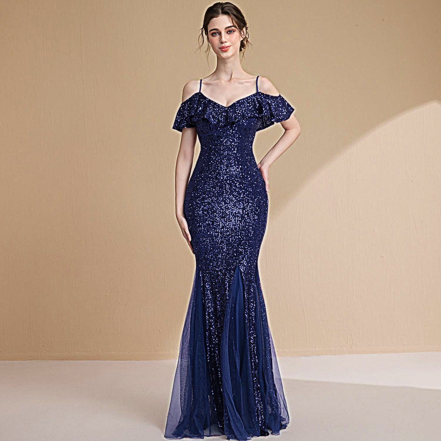 Evening gown for women, elegant and luxurious, high-end and sophisticated