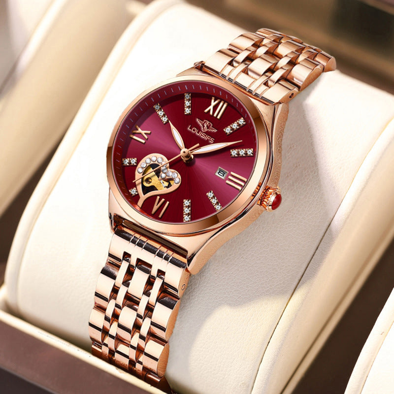 Louis Vuitton's new waterproof, luminous, diamond-studded women's watch