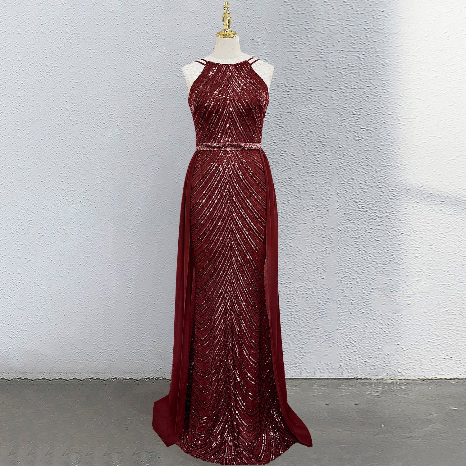 High-end elegant evening gown for brides, wedding banquets Dress (