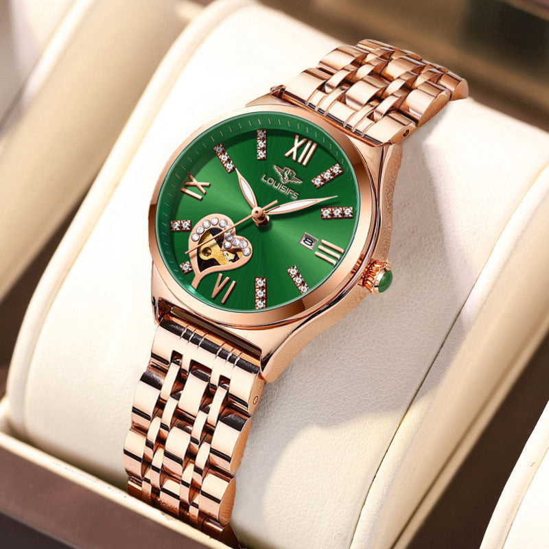 Louis Vuitton's new waterproof, luminous, diamond-studded women's watch