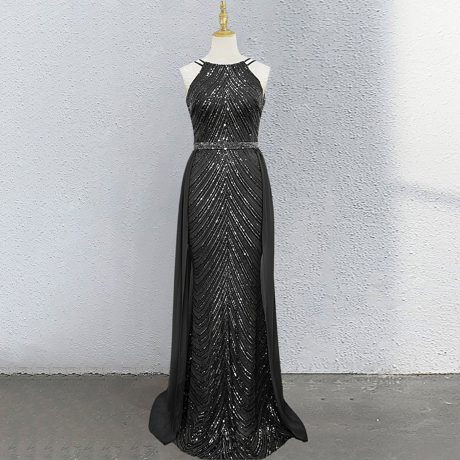 High-end elegant evening gown for brides, wedding banquets Dress (