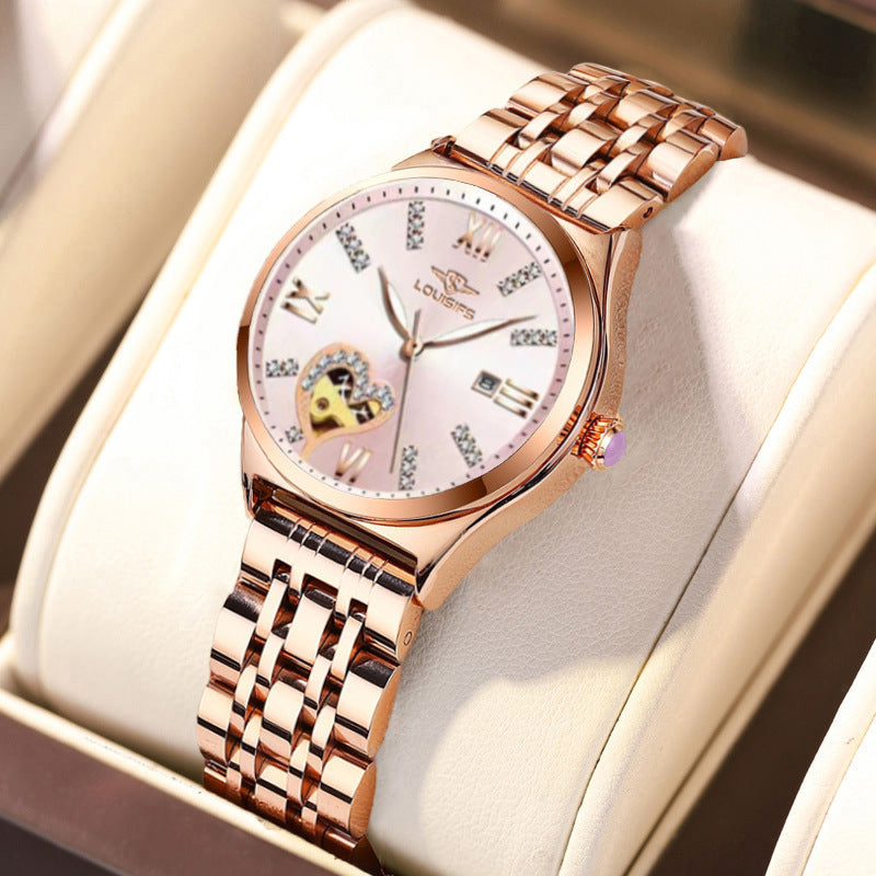 Louis Vuitton's new waterproof, luminous, diamond-studded women's watch