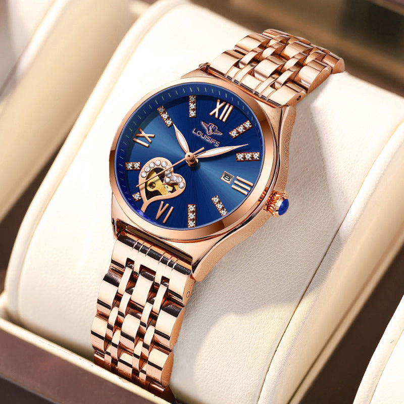 Louis Vuitton's new waterproof, luminous, diamond-studded women's watch