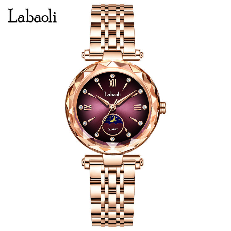 Women's watch, new waterproof steel strap