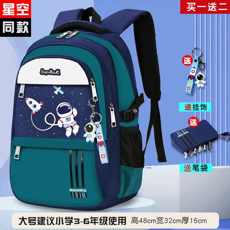Kids Backpack Children School Bags for Boys Orthopedic School Backpack Waterproof Primary Schoolbag Book Bag