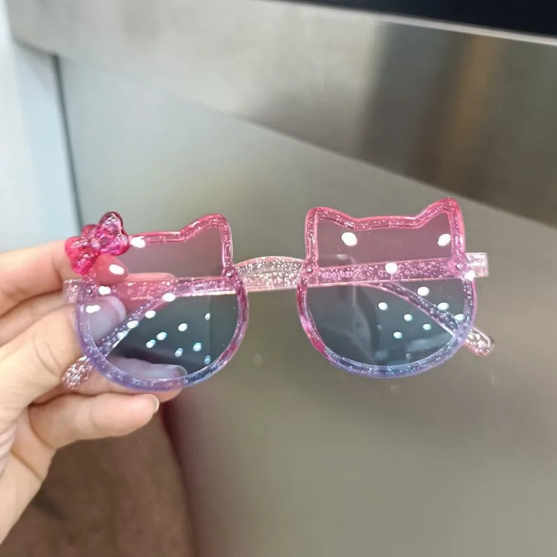 Children's Sunglasses, Girls' UV Protection, Cute and Super Cute Baby Glasses, Little Girls' Soft Legs, Silicone Polarized