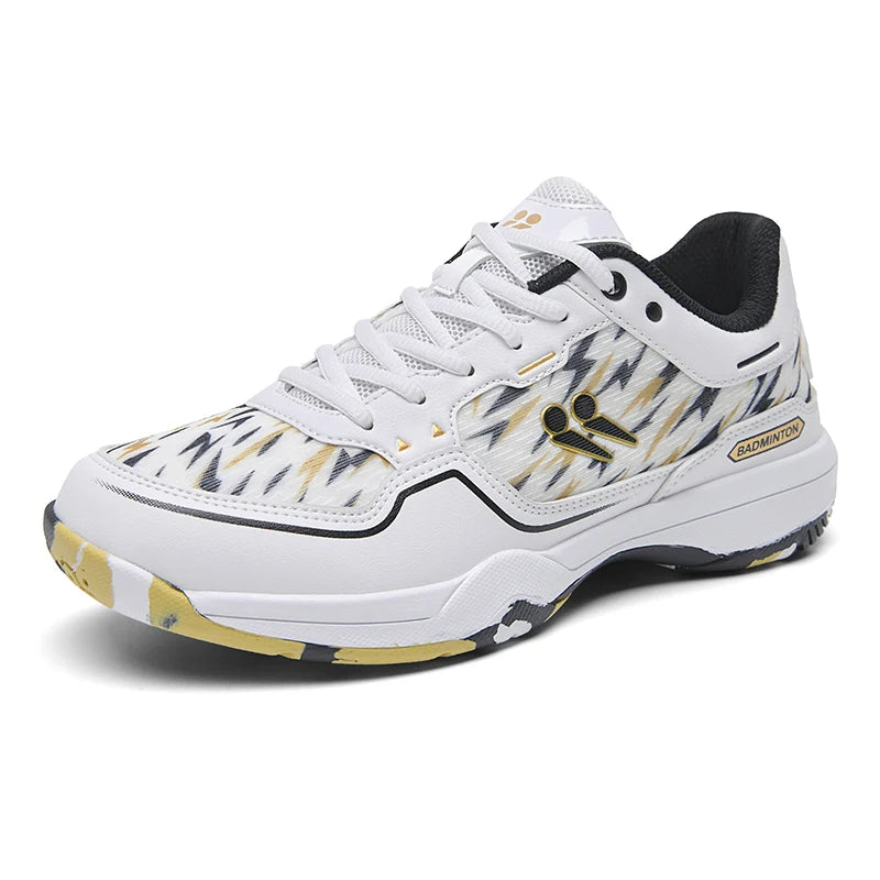 Men and Women Blue Athletic Shoes with Anti-Slip Sole for Indoor and Outdoor Sports High-quality Badminton Trainers for Student