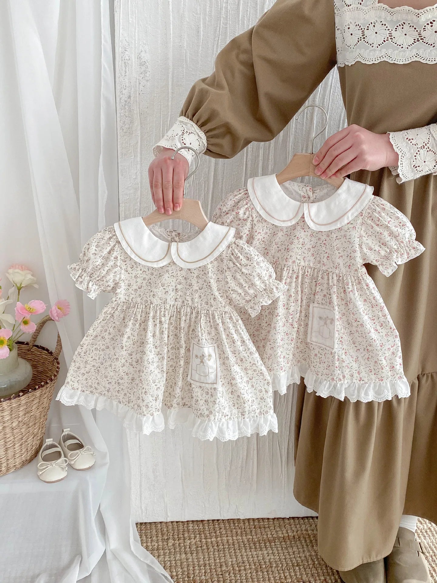 Girls' Dress Summer Dress 2025 New Stylish Children's Floral Princess Baby One Year Old Dress Summer