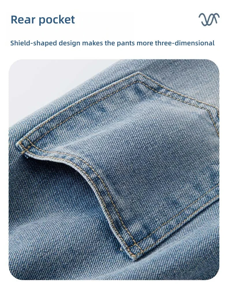 Girls Bootcut Jeans Kids Straight Denim Pants With Heart Embroidery Decoration Children Spring Autumn Stylish Durable Trousers