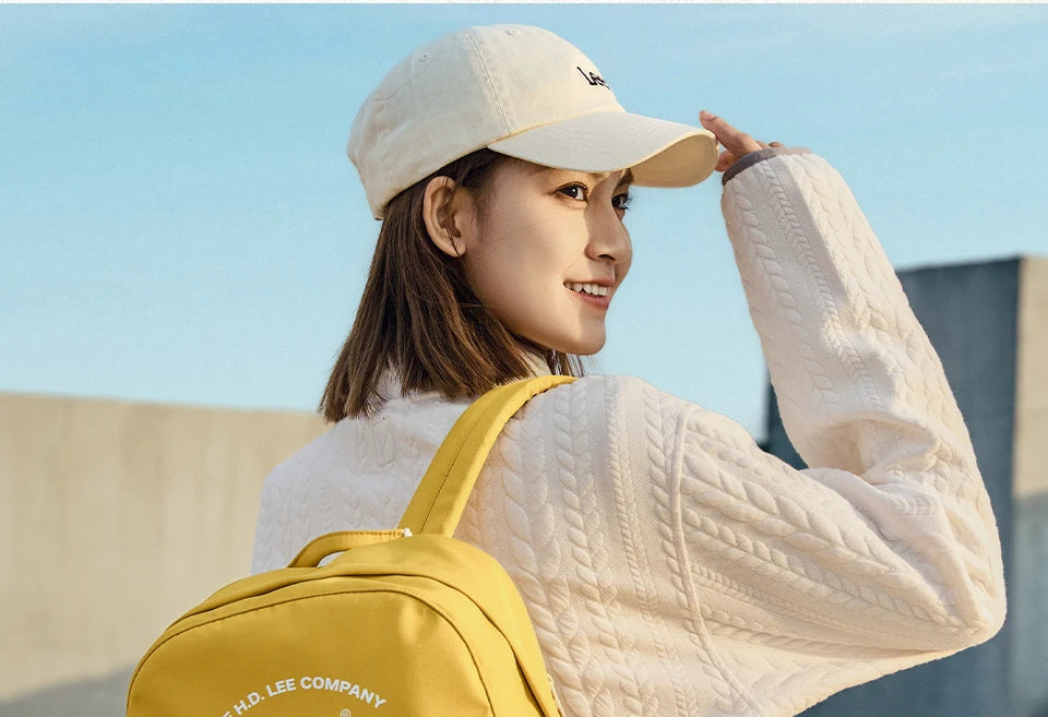 LEE Unisex Large Capacity Laptop School Bag for Women Man Leisure Oxford Waterproof Travel Backpack Candy Color Bookbag Trip