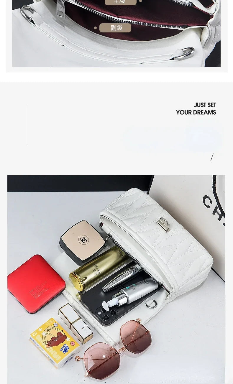 Women Bags Luxury Designer Purses and Handbags Rhinestone Chain Flap Crossbody Small Square Bag Casual Shoulder Messenger Bags