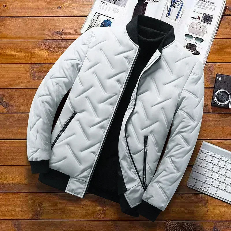 New 2026 Autumn Winter Jacket Men Cotton Padded Jacket Korean Streetwear Casual Jacket Men Fashion Clothing Male Warm Coats 5XL