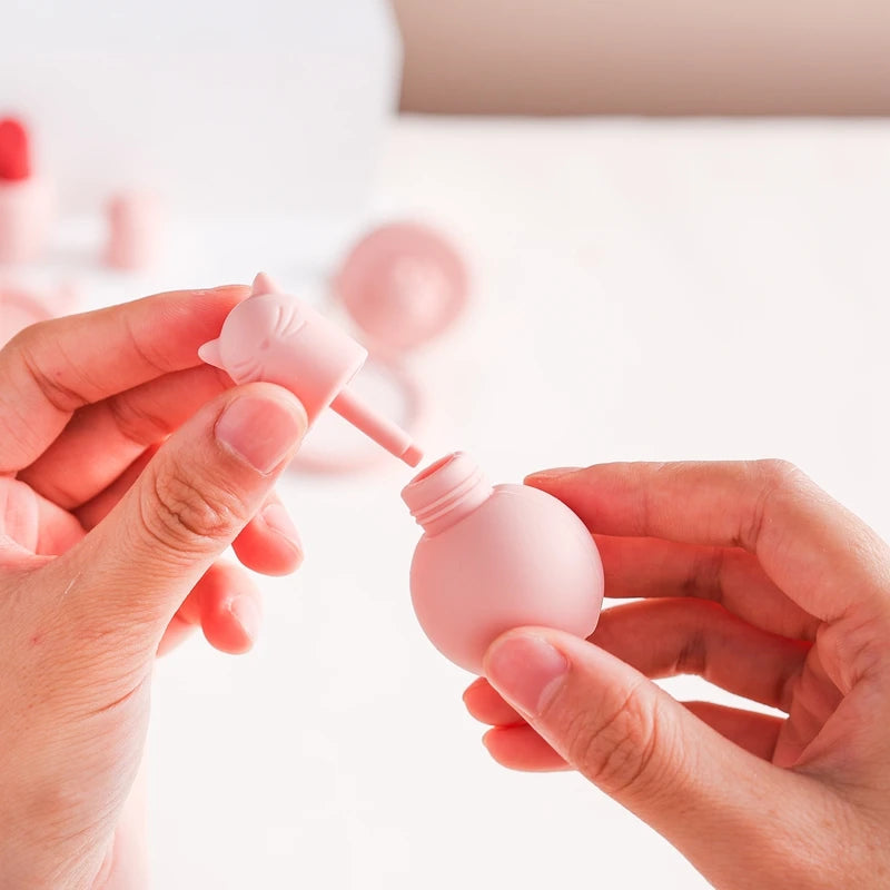 Silicone Baby Makeup Toys Set Simulation Pretend Cosmetics Toys Girls Playing House Game Children Early Education Montessori Toy