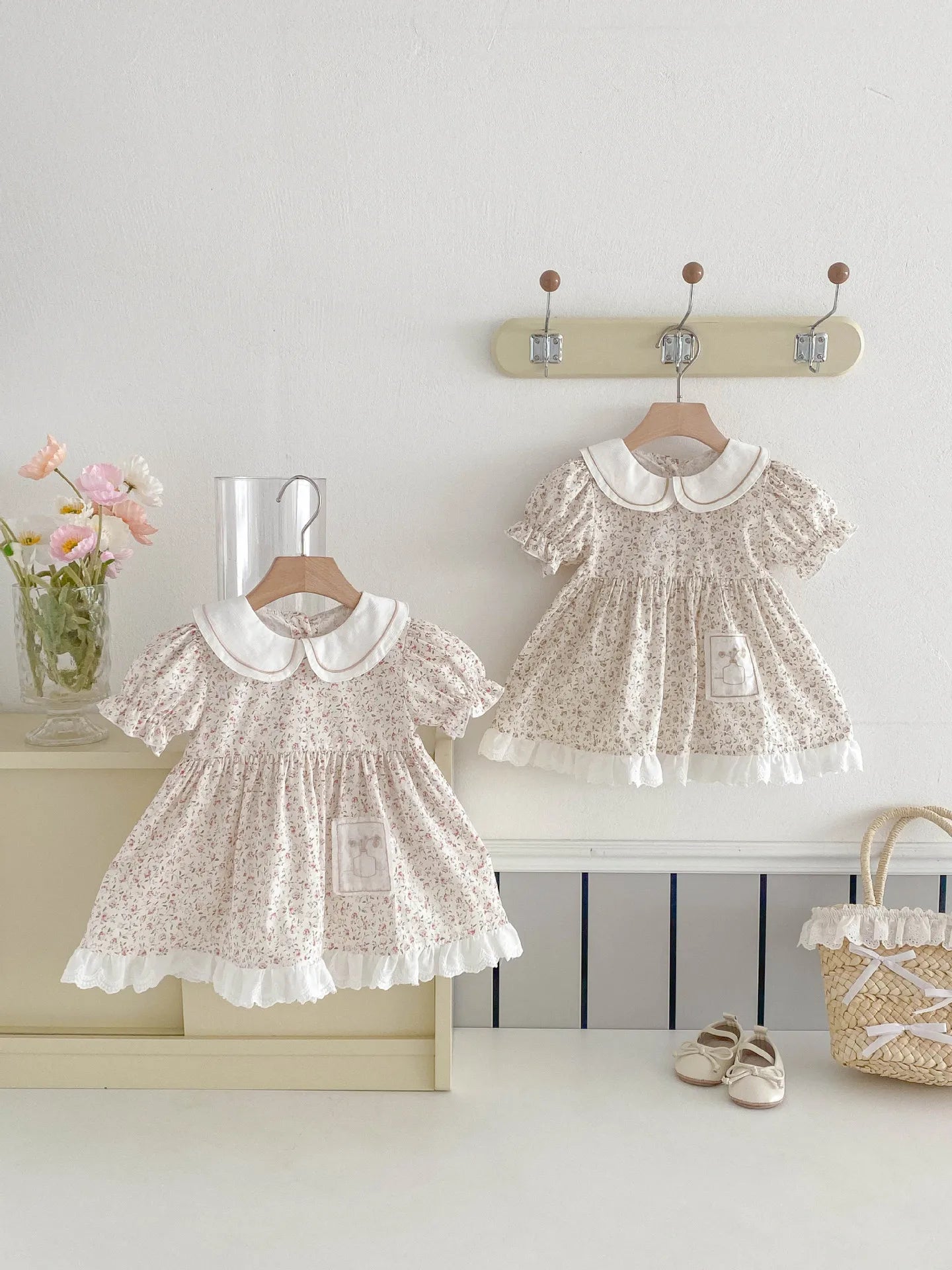 Girls' Dress Summer Dress 2025 New Stylish Children's Floral Princess Baby One Year Old Dress Summer