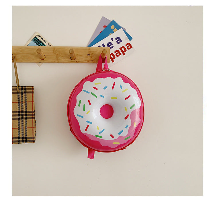 Cartoon Kids Backpack Cute Donut Eggshell Bag Fun Kindergarten Kids Backpack Boys Girls Backpack