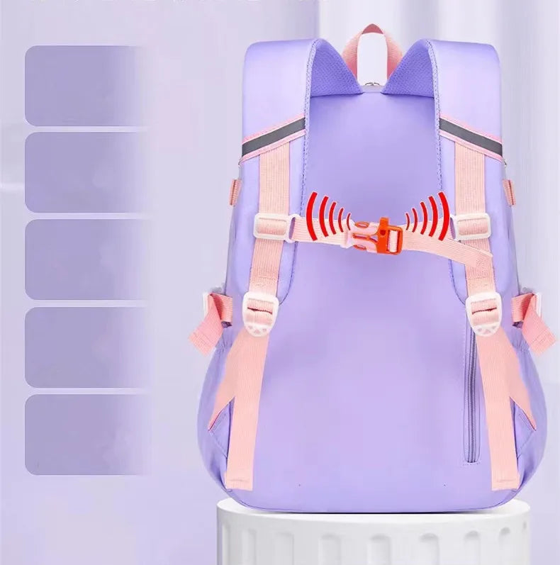 Lovely Rabbit Backpack for Teen Girls Cute Cartoon Schoolbag for Elementary School Girls 2 Size Travel Backpack for Grade 1-9