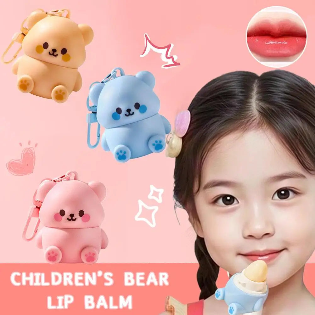 Children's Little Bear Lip Balm Moisturizing Anti-cracking Anti-peeling Baby Lip Balm Gentle Non Irritating Lip Skincare