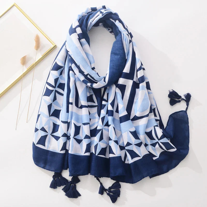 Floral Brand Scarf Luxury Designers New Style Women Elegant Scarves Hug Shawls Pink Purple Scarf Bandana Fashion Design Shawls