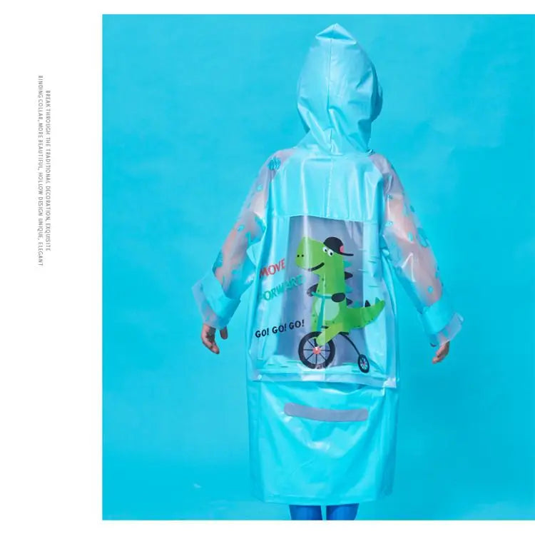 Sanrio Kuromi My melody Pochacco children's raincoat with school bag cute boys and girls kindergarten fashion student rain gear