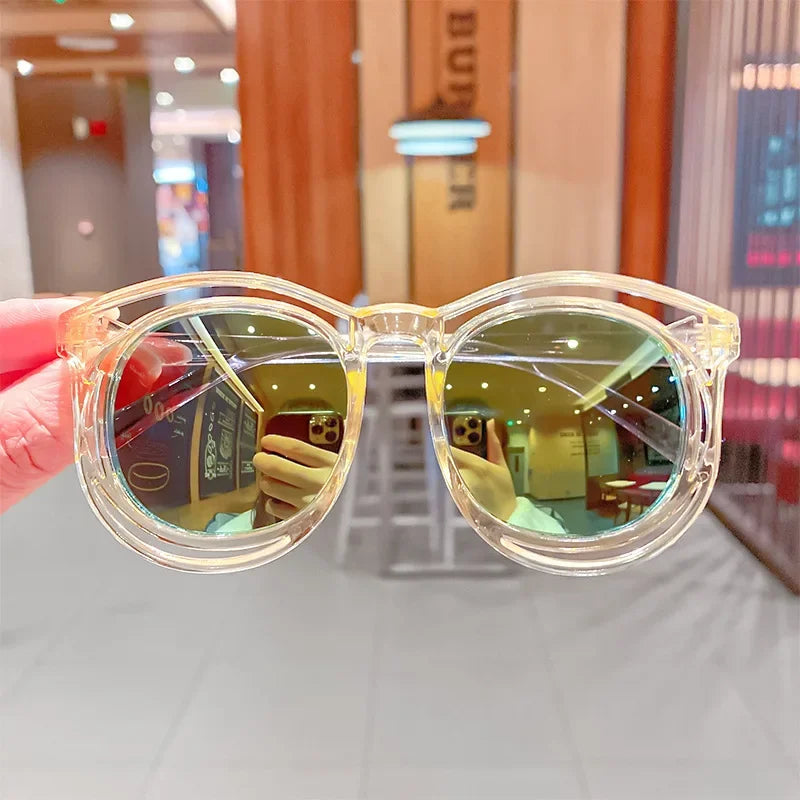 Fashion Children's Sunglasses Baby Anti-Radiation Sun Glasses Girl Boy Cute Cartoon Bear Anti-Glare Sunglasses Stylish Goggles