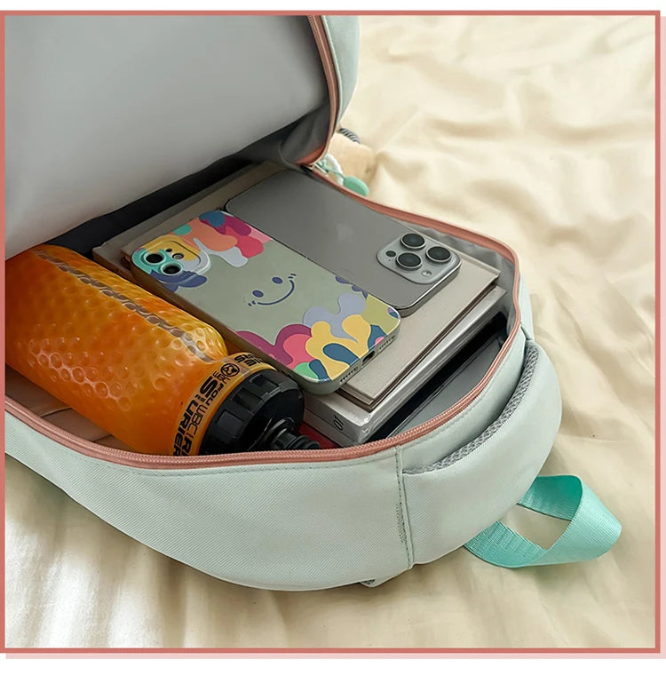 School Bags For Girls Japanese Style Kawaii For Large New Nylon Shoulder Bag Backpack School Set For Kinder Girl Kids Schoolbags