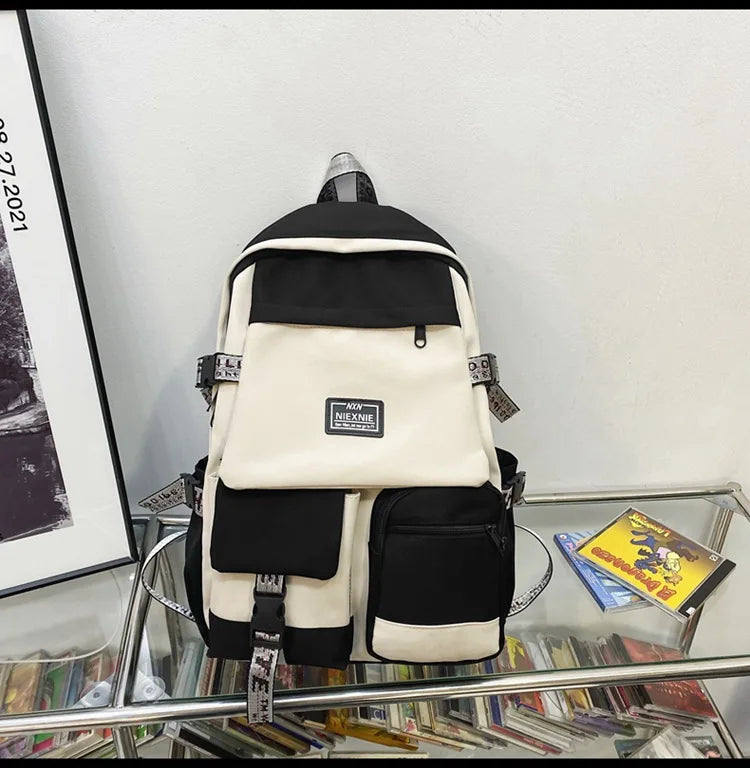 2025 Fashion Schoolbag Female Student Backpack Large Capacity Fashion Boy Backpack Computer Bag Femal School Backpack Travel Bag