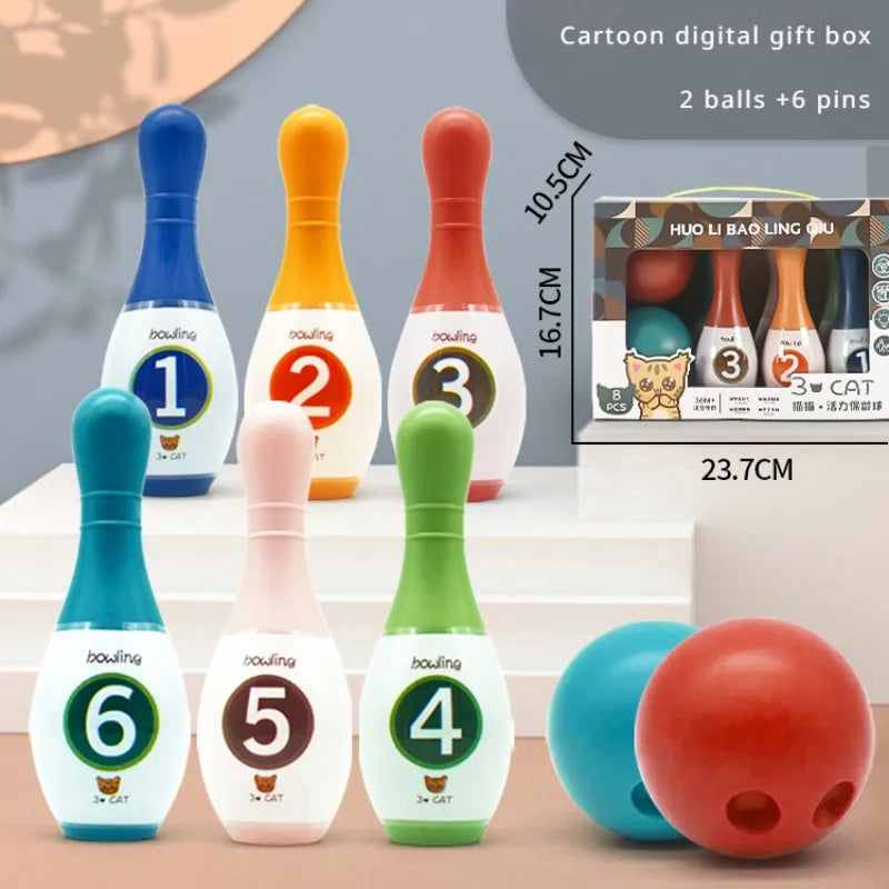 Children's Bowling Toys For Boys And Girls Indoor Sports Balls For Children Parent-Child Interaction Puzzle And Early Education