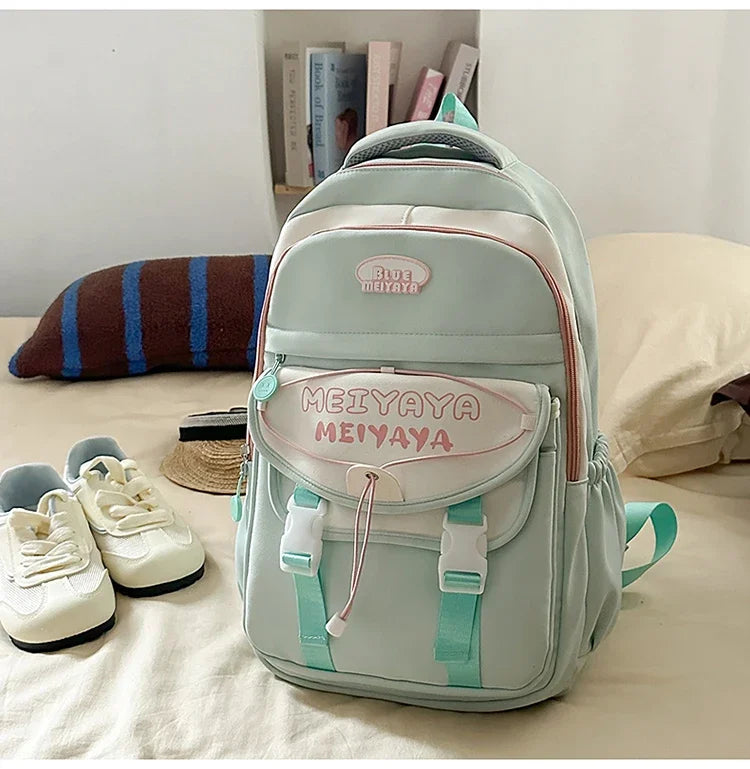 School Bags For Girls Japanese Style Kawaii For Large New Nylon Shoulder Bag Backpack School Set For Kinder Girl Kids Schoolbags