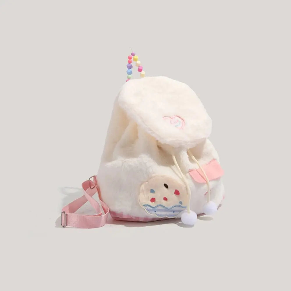 Kawaii Adjustable Shoulder Strap School Bag Large Capacity Inner Layer Cake Backpack Cute Zipper Cartoon School Bag Unisex