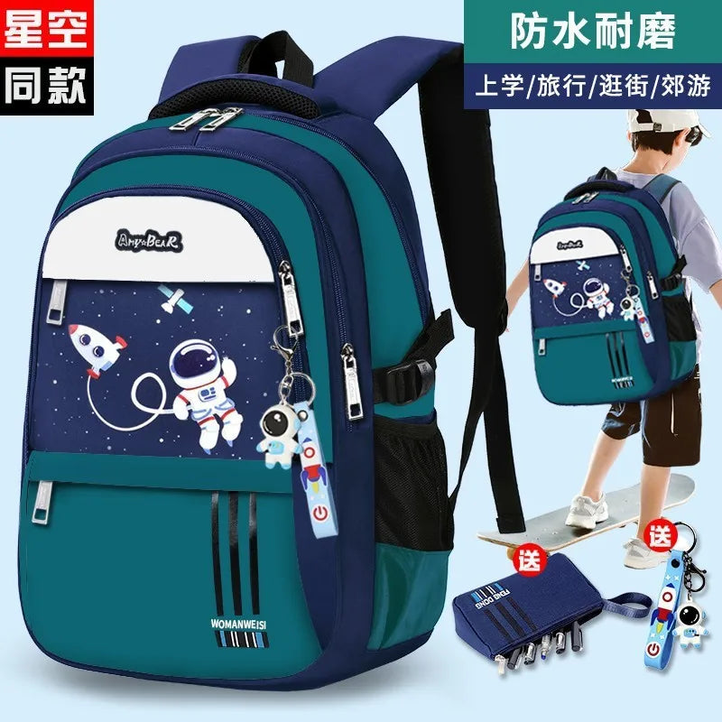 Kids Backpack Children School Bags for Boys Orthopedic School Backpack Waterproof Primary Schoolbag Book Bag