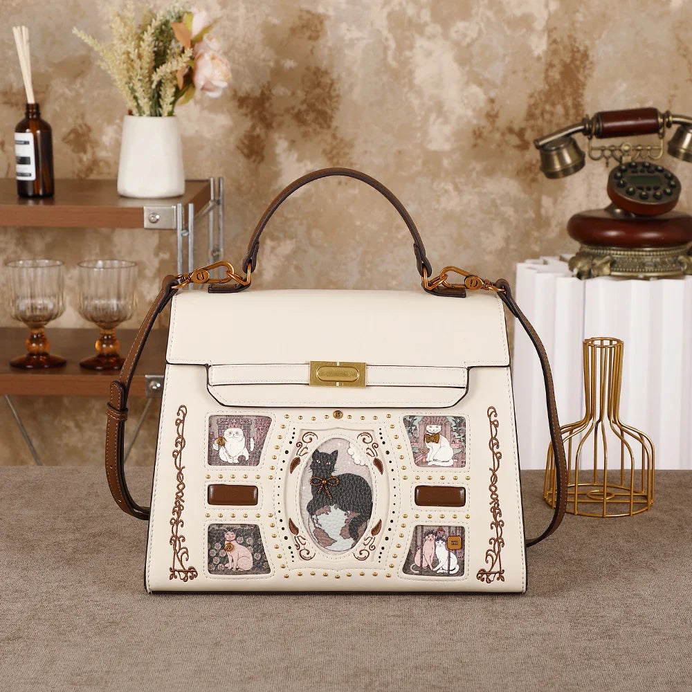 Ladies' handbag - 2026 new style fashionable cartoon fairy cat crossbody bag for large tote. A perfect accessory for daily use t
