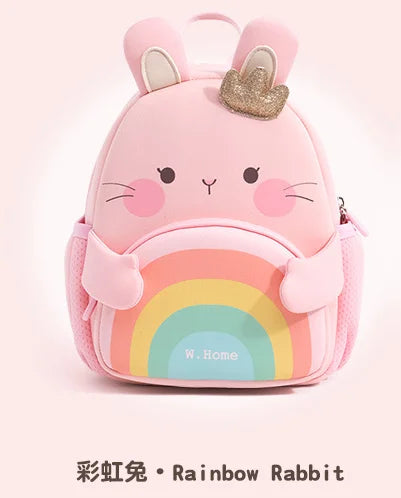 2025 New Arrival Cute Bear & Bunny Kids Backpack - Lightweight School Bag for Preschool Boys Girls, Adorable Toddler Travel Bag