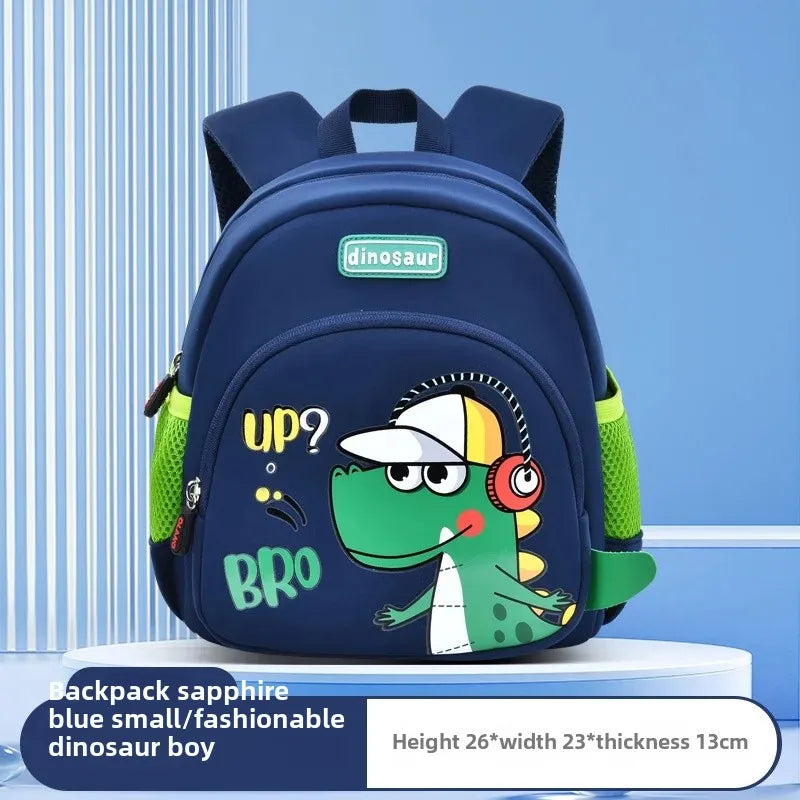 New Cartoon Dinosaur Kindergarten Backpack Spine Protection Lightweight School Bag for Primary School Children