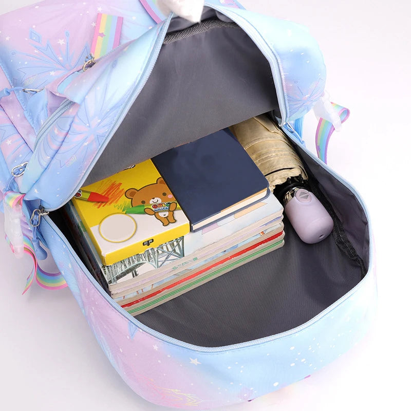 Cinnamoroll Teen Girls Backpack Teen Travel SchoolBag, Large Capacity Lightweight Kuromi Print Daypack for School or Daily Use