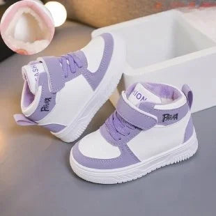 Children Winter Ankle Snow Boots Classics Casual Shoes For Boys Girls Non-slip Thicken Fleece Warm Outdoor Shoes Fashion Sneaker