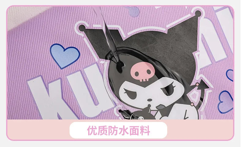 Cinnamoroll Backpack Badges Plush Pendant Casual Cute Cartoon Shoulder Bag Adjustable Shoulder Strap Ultralight Gear
