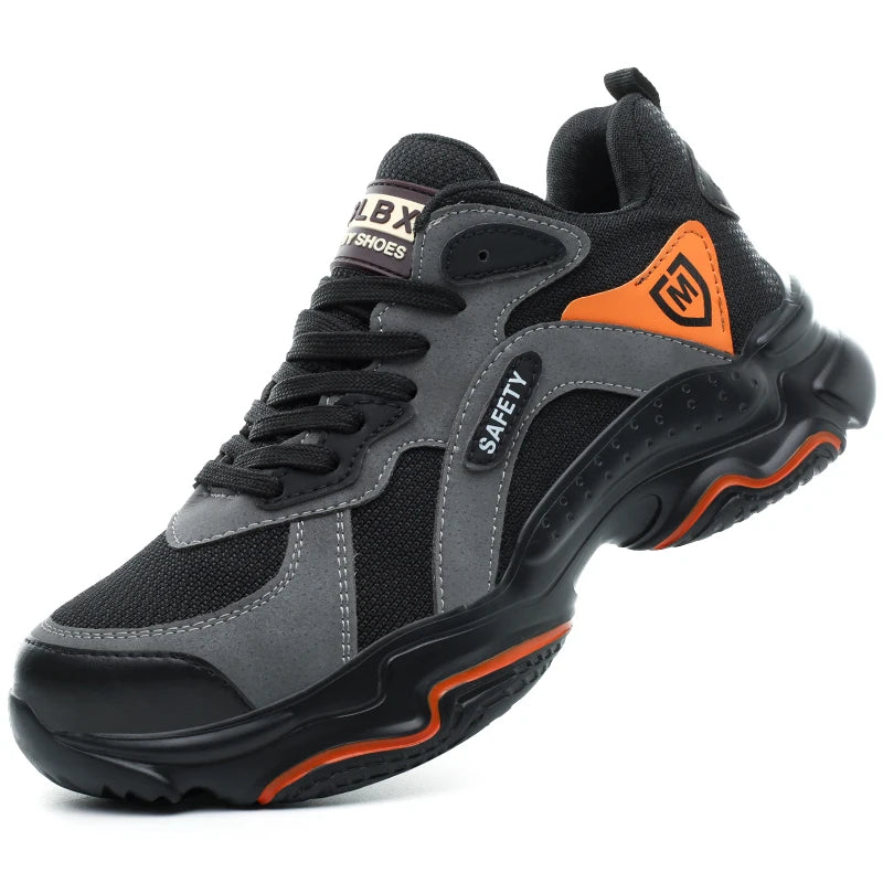 Safety Shoes Anti-smash Steel Toe Boots All-Season Casual Footwear Breathable Indestructible Shoes for Warehouse Logistics Work