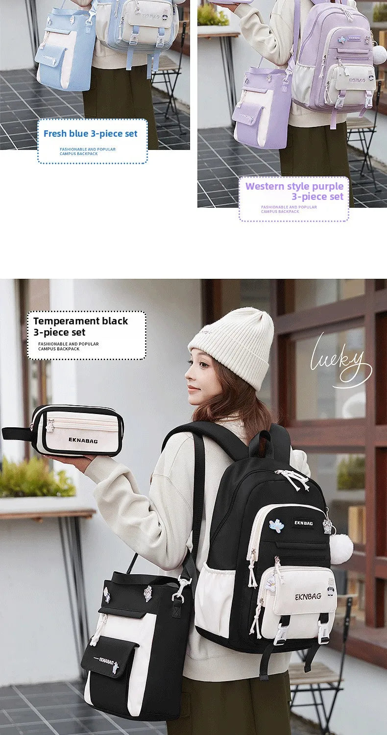 Child Girl Backpacks Primary Junior High School Bags for Girls Children Kids Bookbag Backpack New 2025 Back to School Girl Gift
