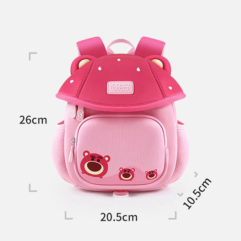Disney TSUM TSUM Kindergarten Baby Schoolbag Children Girl Boy Cute Mushroom Shaped Backpacks Cartoon Mary Cat Princess Elsa
