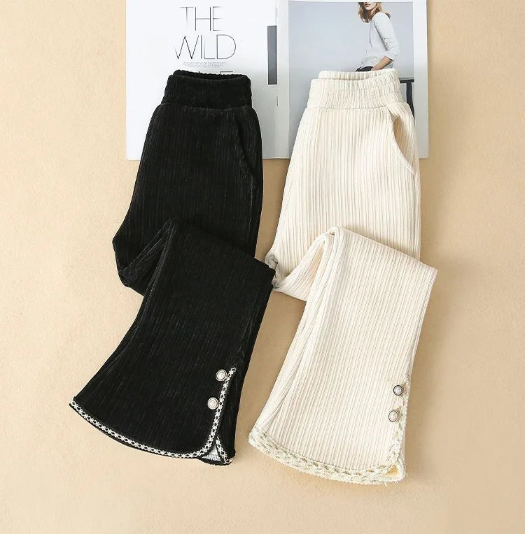 Autumn and Winter New Girls' 2025 Flared Pants, Casual and Stylish, Versatile, Suitable for Baby Girls To Wear Sporty and Trendy