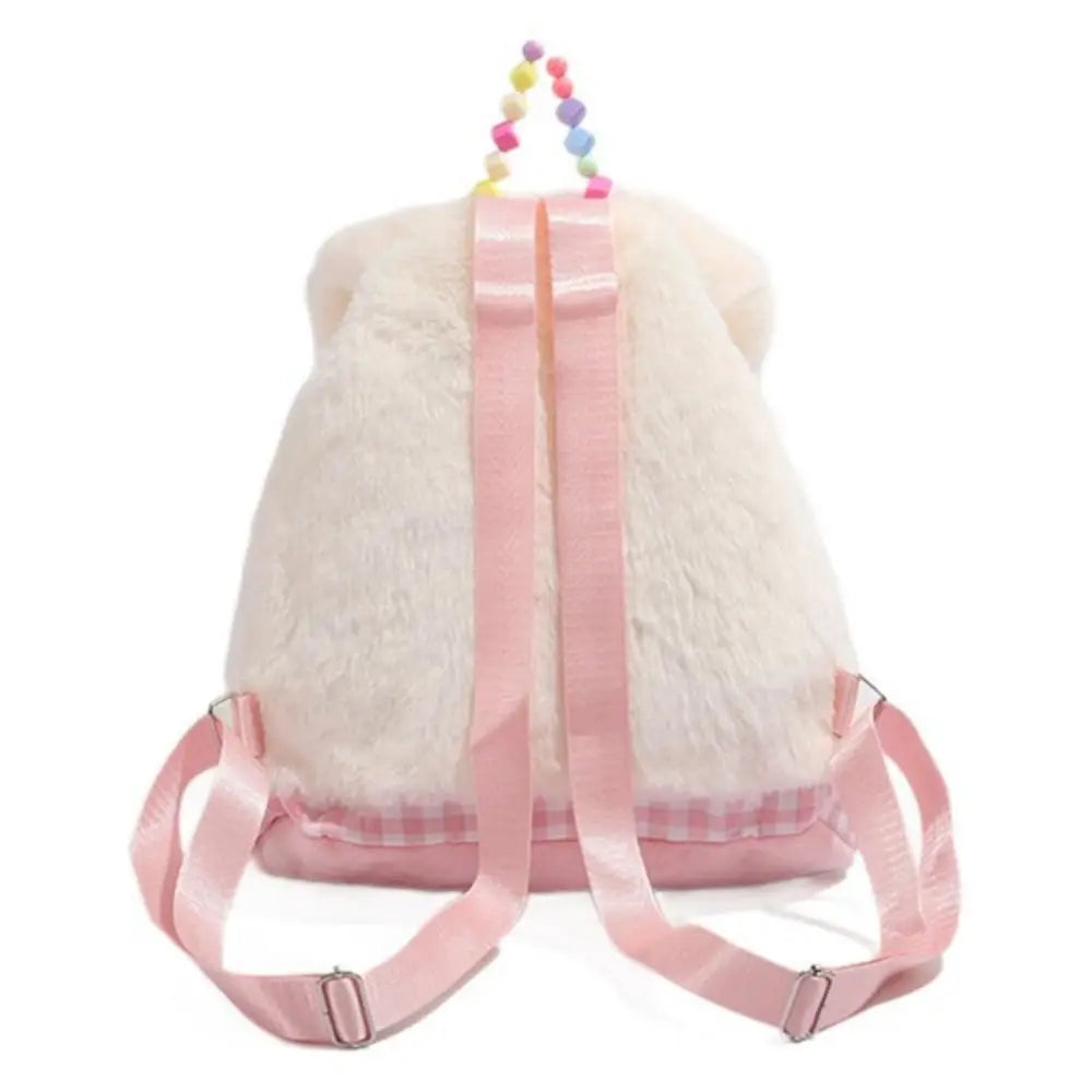 Kawaii Adjustable Shoulder Strap School Bag Large Capacity Inner Layer Cake Backpack Cute Zipper Cartoon School Bag Unisex