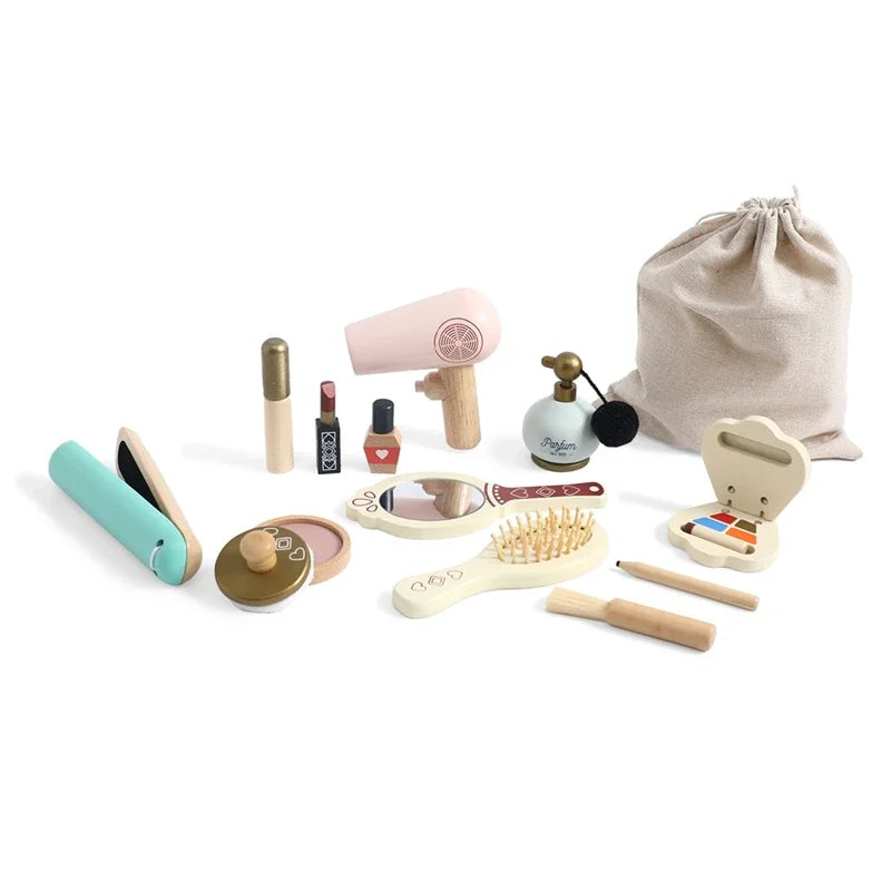 Silicone Baby Makeup Toys Set Simulation Pretend Cosmetics Toys Girls Playing House Game Children Early Education Montessori Toy