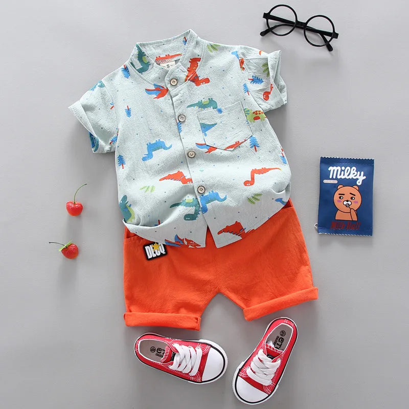 Baby Boy's Suit Set Top Shorts 2PCS Baby Clothing Set For Boys Infant Suits Kids Clothes