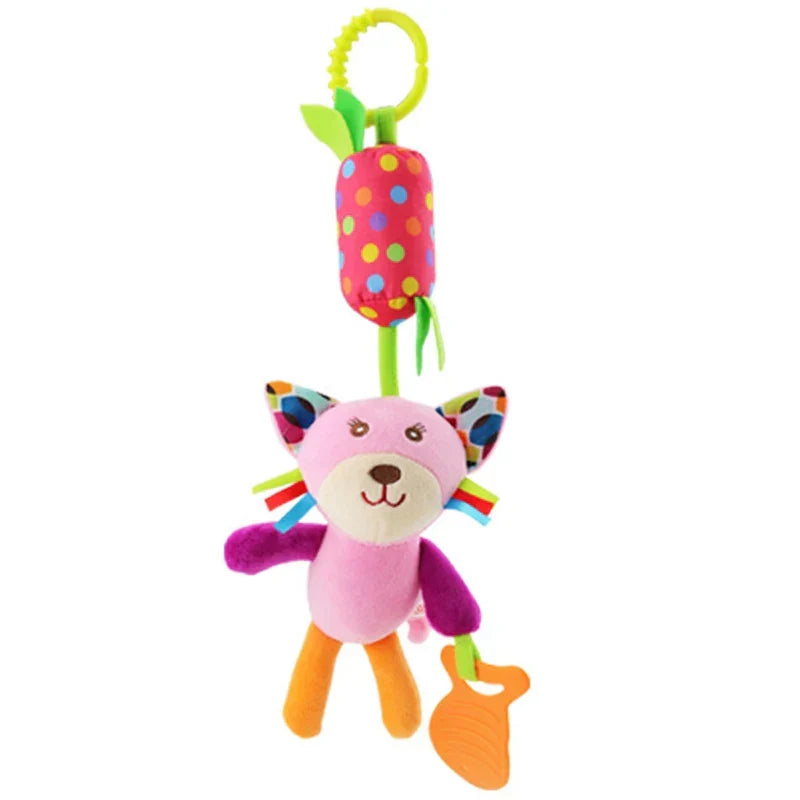 Newborn Baby Plush Stroller Toys Baby Rattles Mobiles Cartoon Animal Hanging Bell Educational Baby Toys 0-12 Months Speelgoed