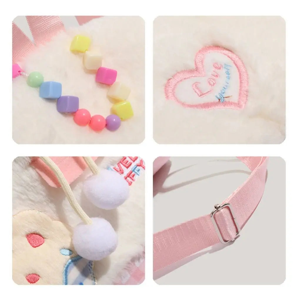 Kawaii Adjustable Shoulder Strap School Bag Large Capacity Inner Layer Cake Backpack Cute Zipper Cartoon School Bag Unisex