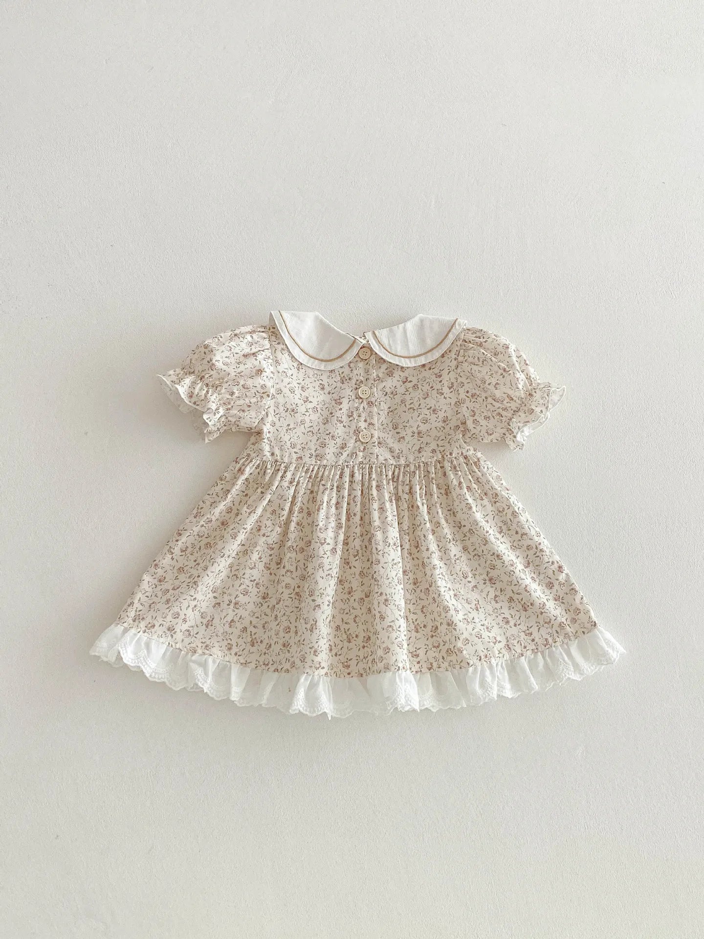 Girls' Dress Summer Dress 2025 New Stylish Children's Floral Princess Baby One Year Old Dress Summer