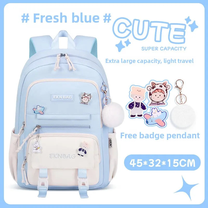 Child Girl Backpacks Primary Junior High School Bags for Girls Children Kids Bookbag Backpack New 2025 Back to School Girl Gift