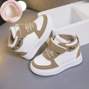 Children Winter Ankle Snow Boots Classics Casual Shoes For Boys Girls Non-slip Thicken Fleece Warm Outdoor Shoes Fashion Sneaker