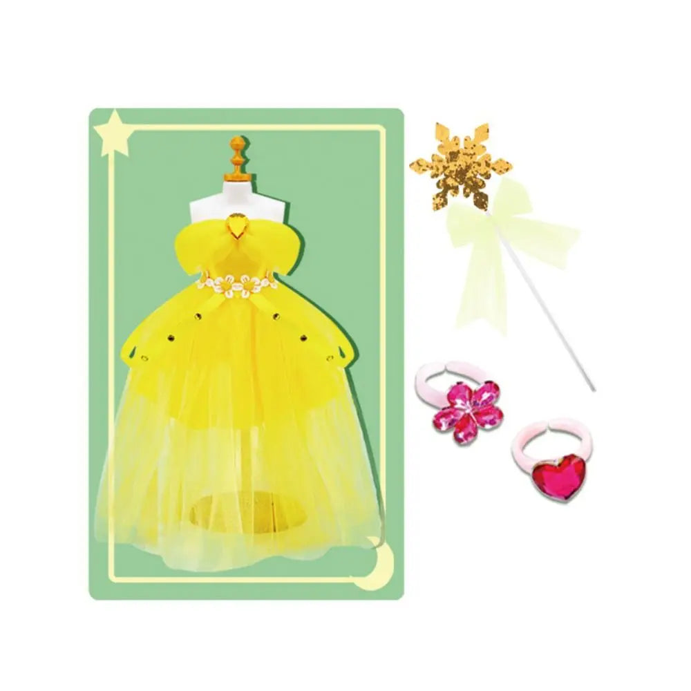 Intellectually Beneficial Clothing Design Handmade Material Bag Early Education Handcrafts Princess's Dress Material Set Cartoon