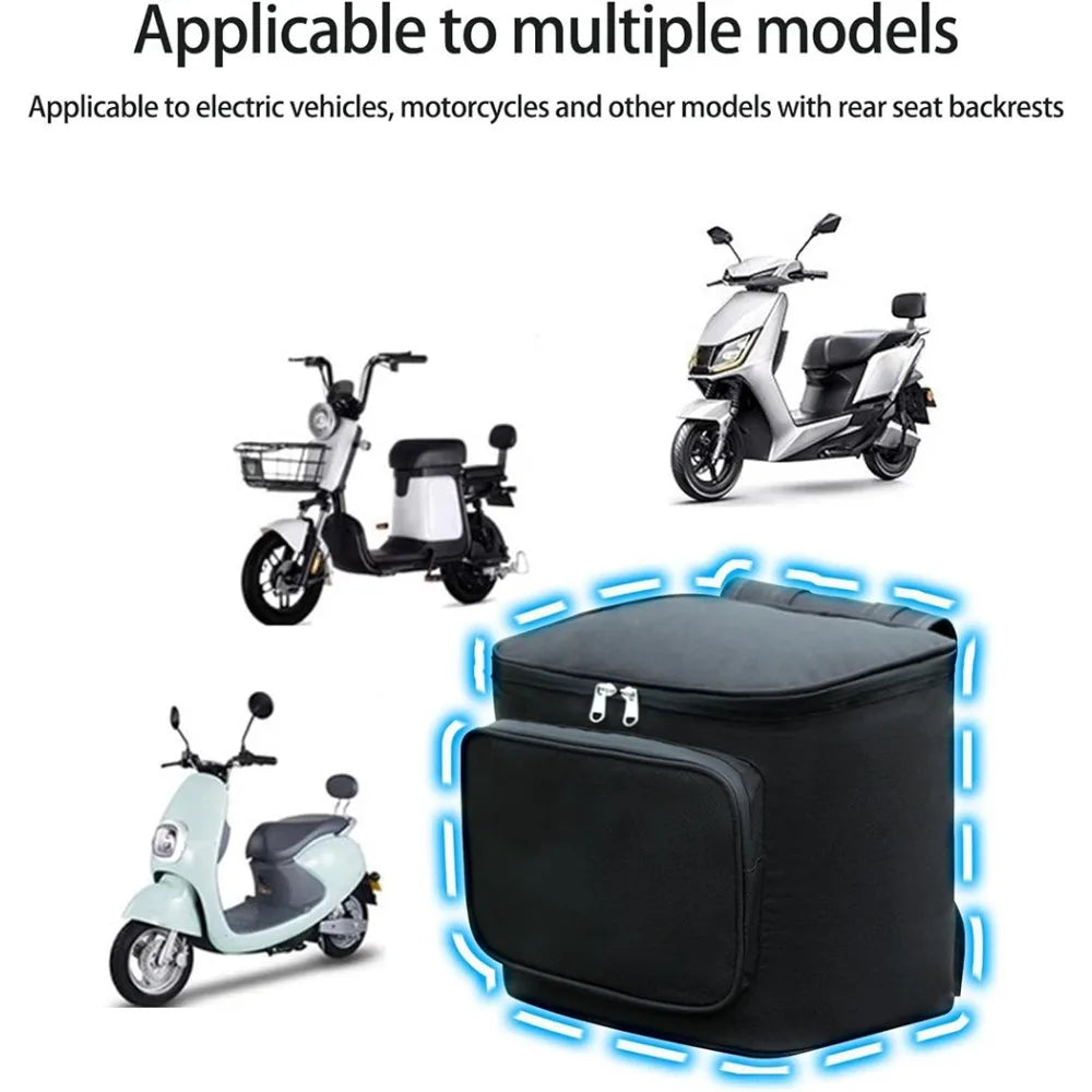 Motorcycle Backrest Bag | Motorcycle Backrest Storage Bag | Motor Backrest Organizer Bag | Universals Fit Motorbike Bag